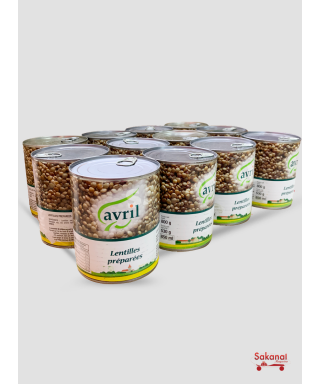 CARTON LENTILLE AVRIL 12*800G
