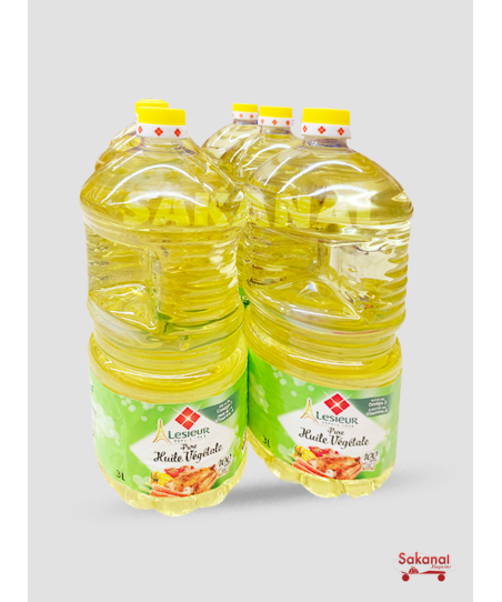 CARTON HUILE LESSIEUR 6*3L