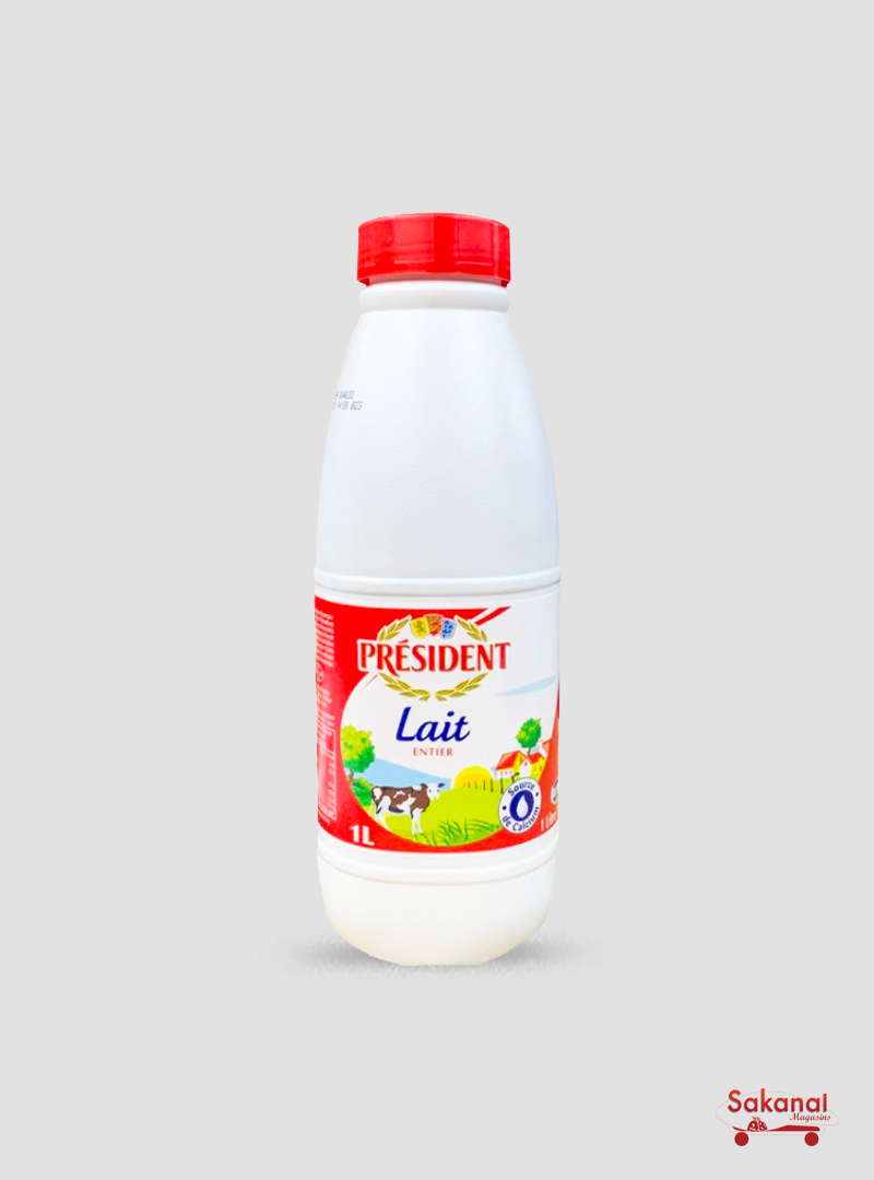 Lait frais - Entier - Bouteille 1l