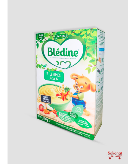 BLEDINE LACTE 5 LEGUMES 210G