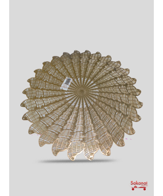 SET DE TABLE LUXE DORE ARGENTE
