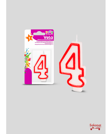 BOUGIE D'ANNIVERSAIRE ROUGE...