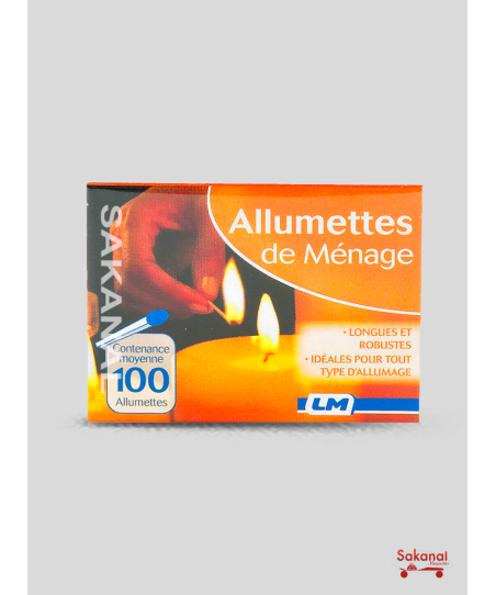 ALLUMETTE PAQUET DE 3 BTES 100