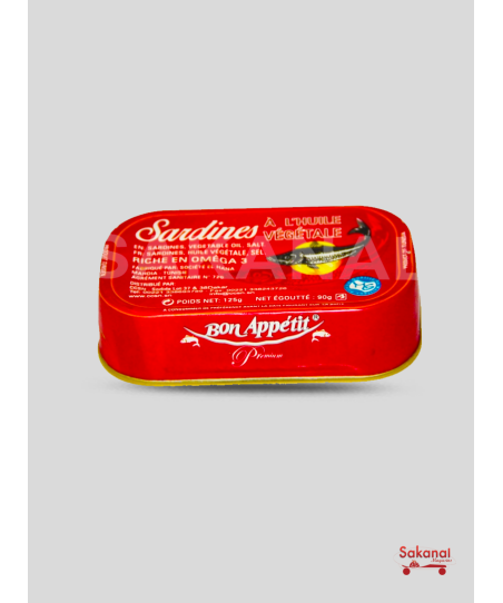 SARDINE A L'HUILE VEGETALE...
