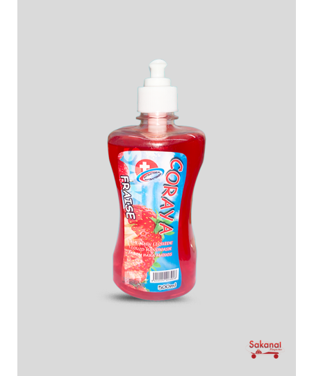 LAVE MAIN CORAYA FRAISE 500ML