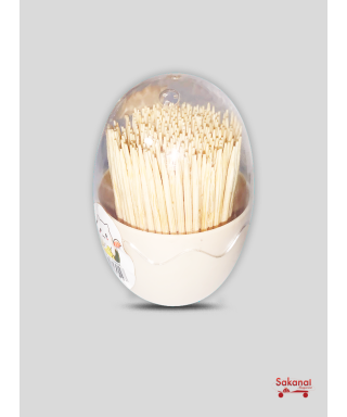 CUR DENT EN BOIS OEUF ROND