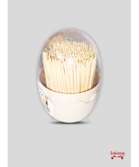 CUR DENT EN BOIS OEUF ROND