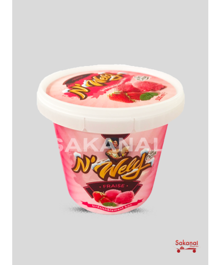 WELY GLACE POT FRAISE 500ML