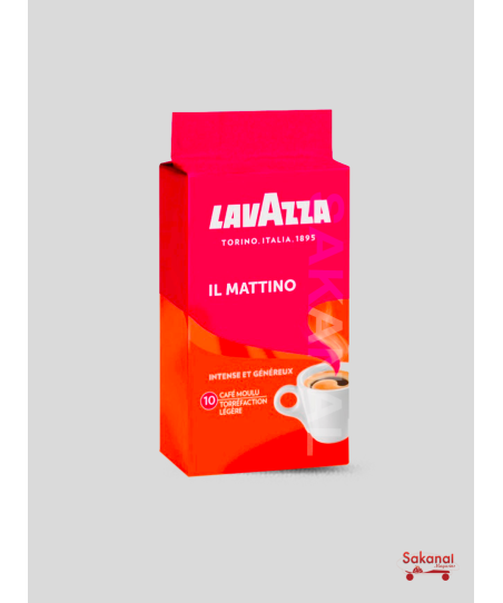 Lavazza Café Moulu IL Mattino 250 g - Lot de 10 : : Epicerie