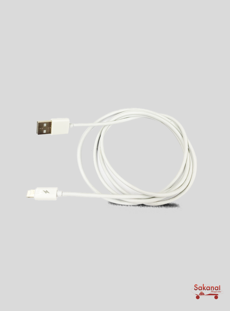 CABLE TELEPHONE IPHONE 1.5M BLANC RS-CV07