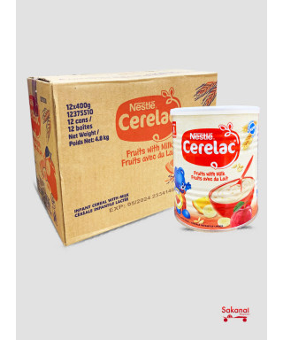 CARTON CERELAC FRUIT 12*400G
