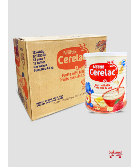 CARTON CERELAC FRUIT 12*400G