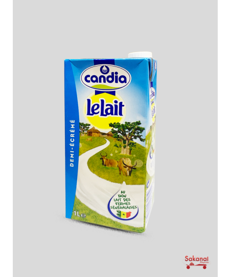 1L CANDIA 1/2 SKIMMED MILK