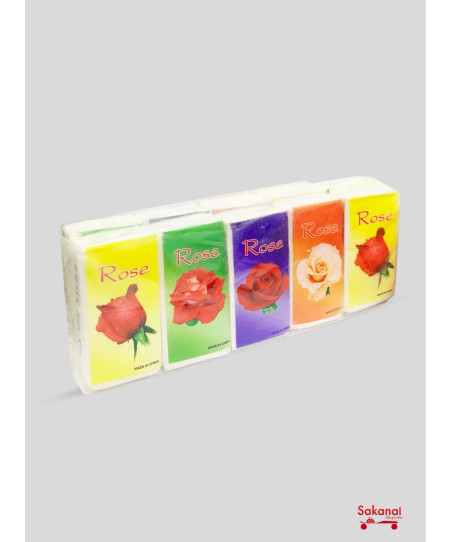 MOUCHOIR DE POCHE ROSE 10PCS