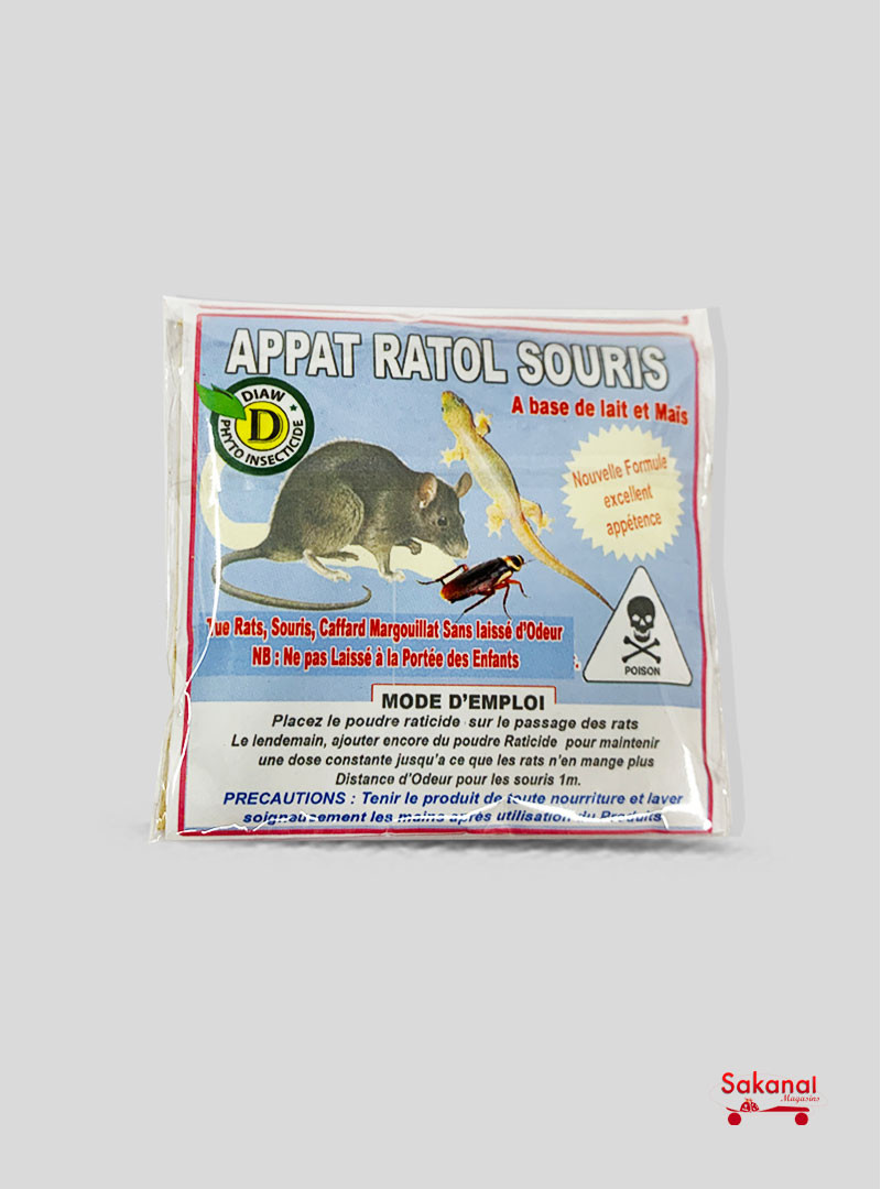 INSECTICIDE APPAT RATOL SOURIS POUDRE 100G