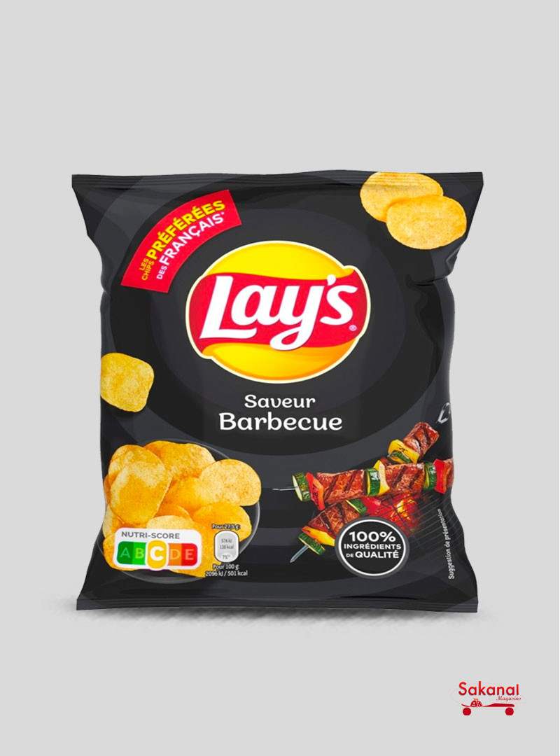 Chips Lays barbecue 45g - 20 paquets