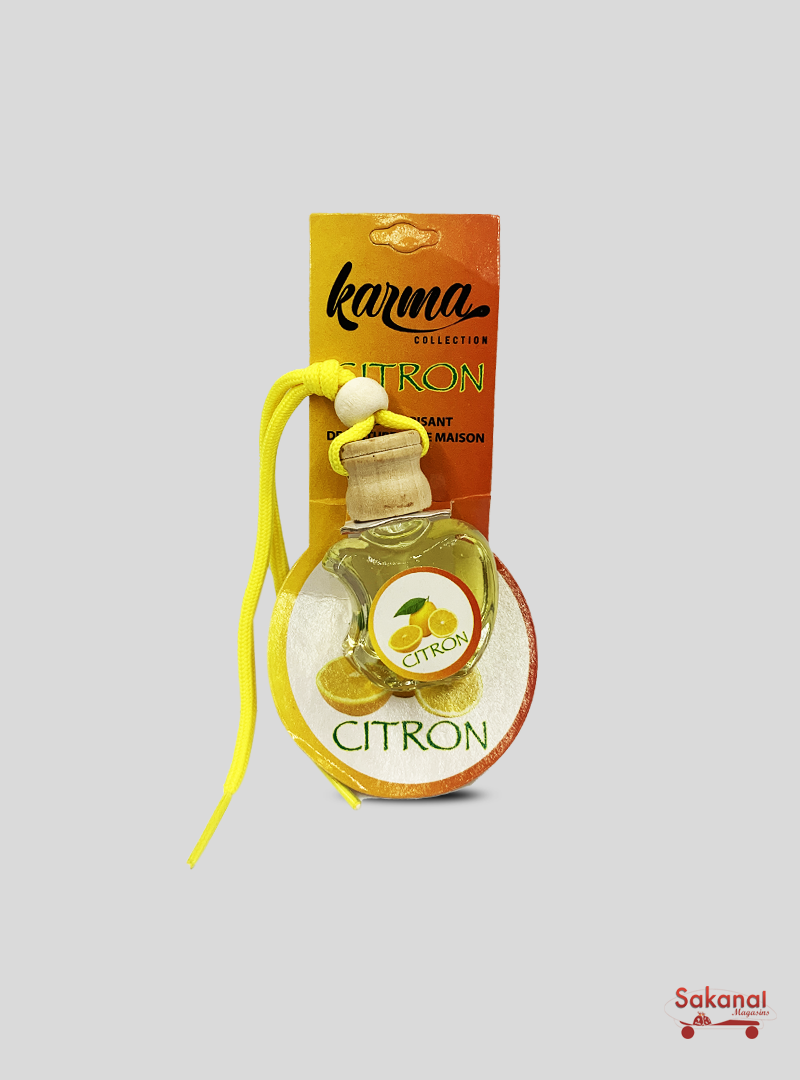Désodorisant de voiture parfum Citron Maroc à prix pas cher