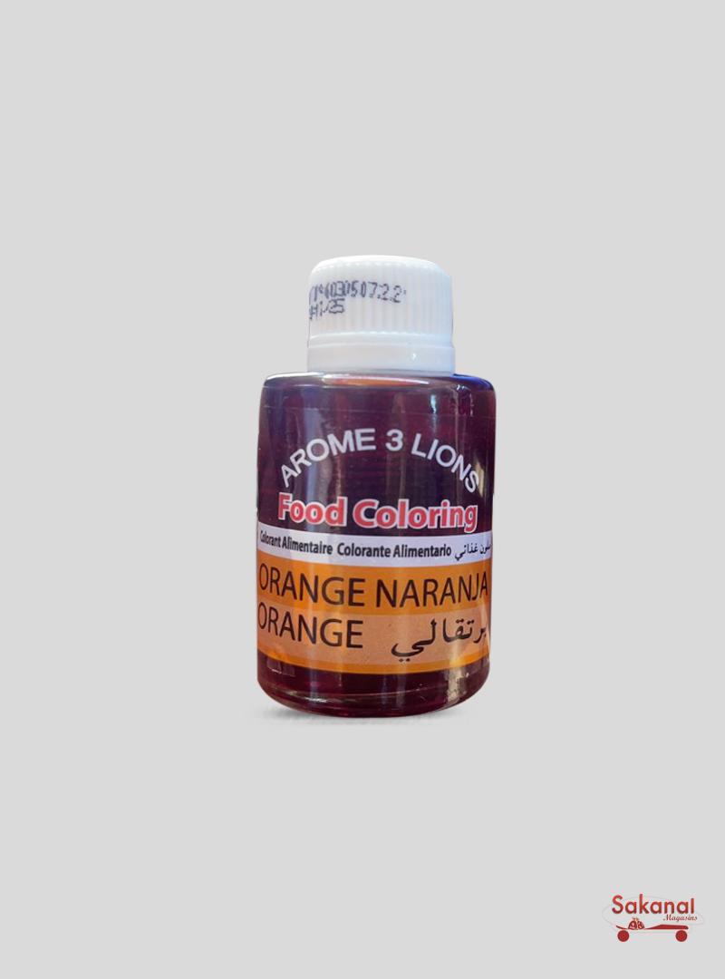 30ML 3 LIONS ORANGE FOOD COLORING