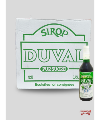 12*1L MINT DUVAL SYRUP...