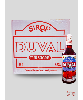 12*1L DUVAL GRENADINE SYRUP...