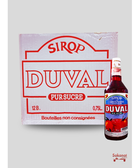 12*1L DUVAL GRENADINE SYRUP...