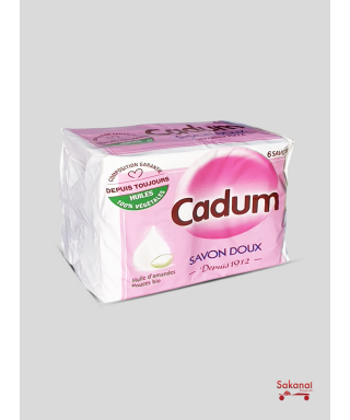 6*100G CADUM SWEET ALMOND SOAP