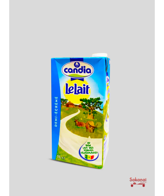 1L CANDIA 1/2 SKIMMED MILK