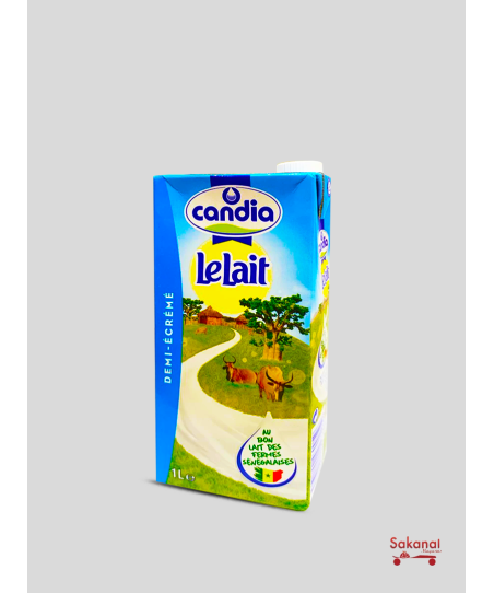 LAIT CANDIA 1/2 ECREME 1L