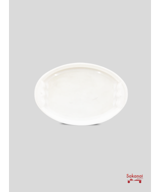 PLAT MELAMINE BLANC MOYEN