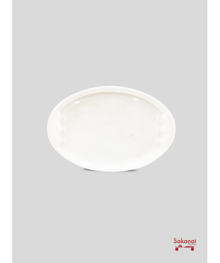 PLAT MELAMINE BLANC MOYEN