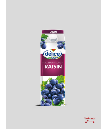 JUS DELICE DE FRUITS RAISIN 1L