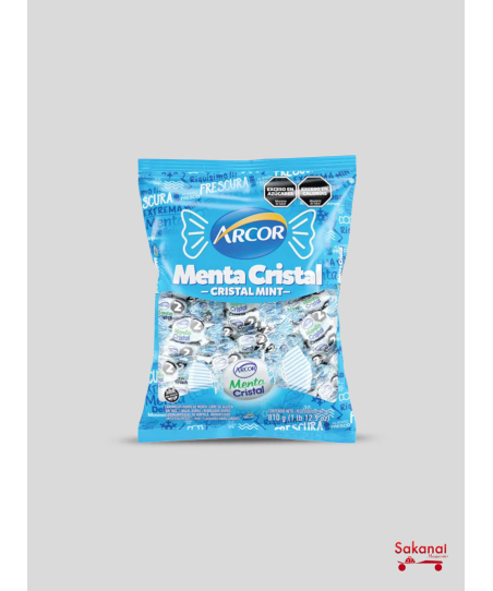 BONBON ARCOR CRISTAL MINT 810G