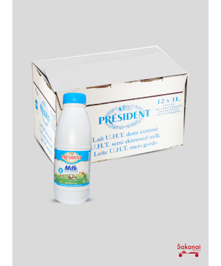 12*1L PRESIDENT 1/2 SKIMMED...