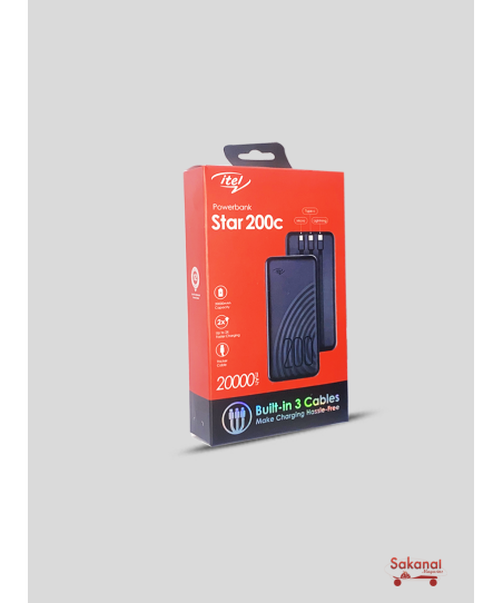 POWER BANK ITEL STAR 200C...