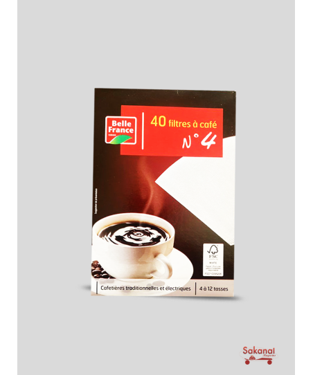 FILTRE A CAFE N?4/40PIECES