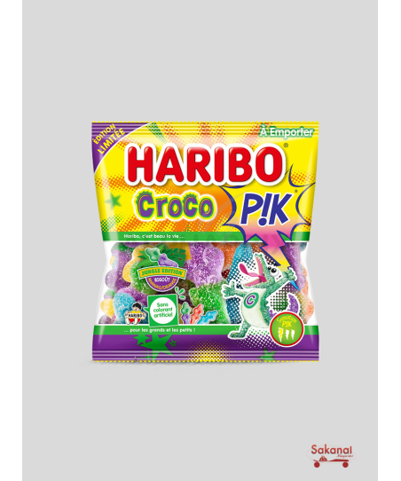 BONBON HARIBO CROCO PIK 120G