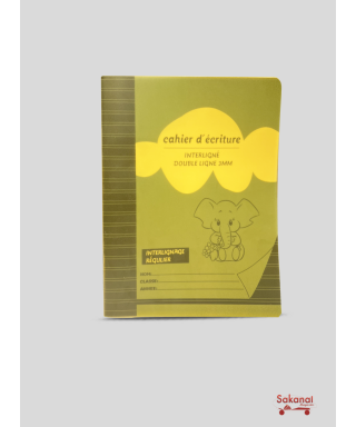 CAHIER DOUBLE LIGNE PVC...