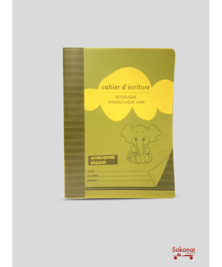 CAHIER DOUBLE LIGNE PVC...