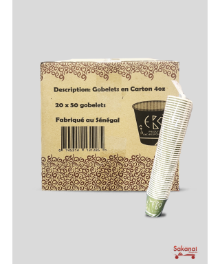 CARTON VAISSELLE GOBELET A...