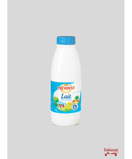 LAIT PRESIDENT 1/2 ECREME 1L