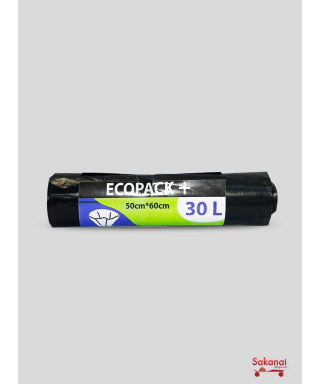 SAC POUBELLE NOIR ECOPACK...