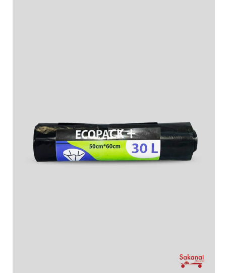 SAC POUBELLE NOIR ECOPACK...