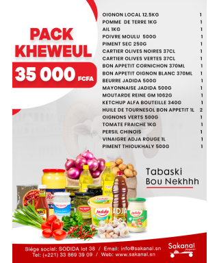 PACK TABASKI XEWEUL