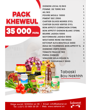 PACK TABASKI XEWEUL
