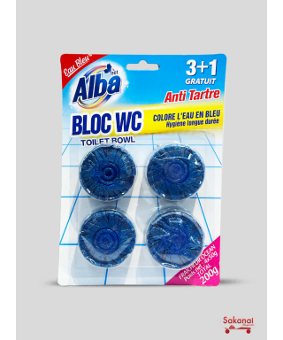 BLOC WC EAU BLEU ALBA  4X50G