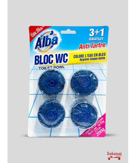 BLOC WC EAU BLEU ALBA  4X50G