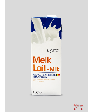 LAIT EVD DEMI ECREME BRIQUE 1L