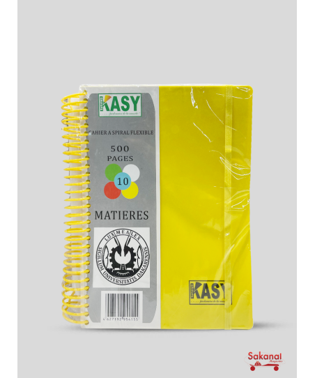 CAHIER A SPIRAL FLEXIBLE...