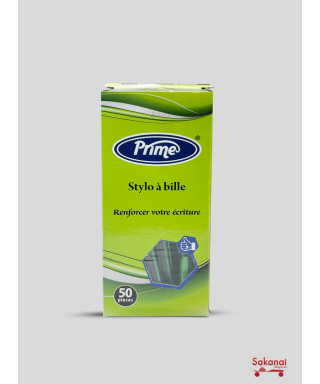 STYLO BIC PRIME VERT  50PCS