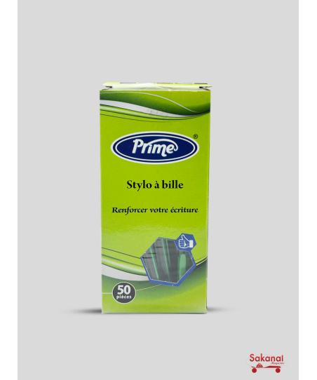 STYLO BIC PRIME VERT  50PCS